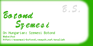 botond szemesi business card